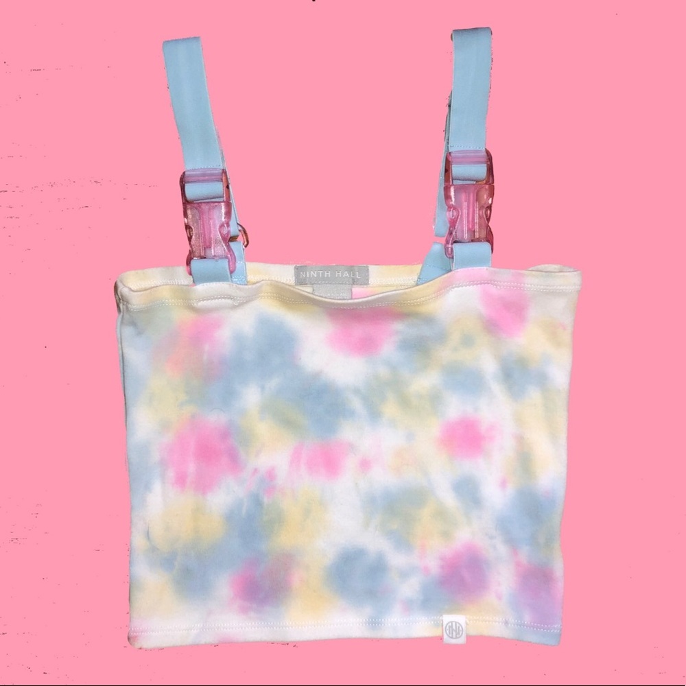 Pastel Tie-Dye Crop Tank